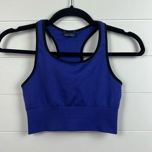 Oiselle seamless sports bra running bra purple size small racerback